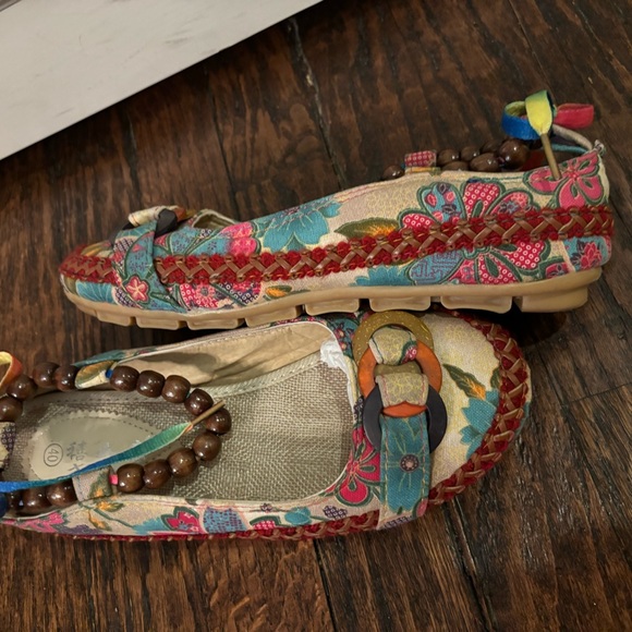 Ladies Bohemian shoes colorful 🥿❤️🧡💚🩵 - Picture 6 of 13